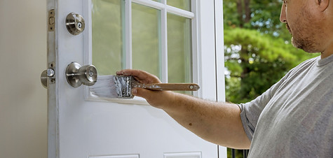 Painting a residential front door